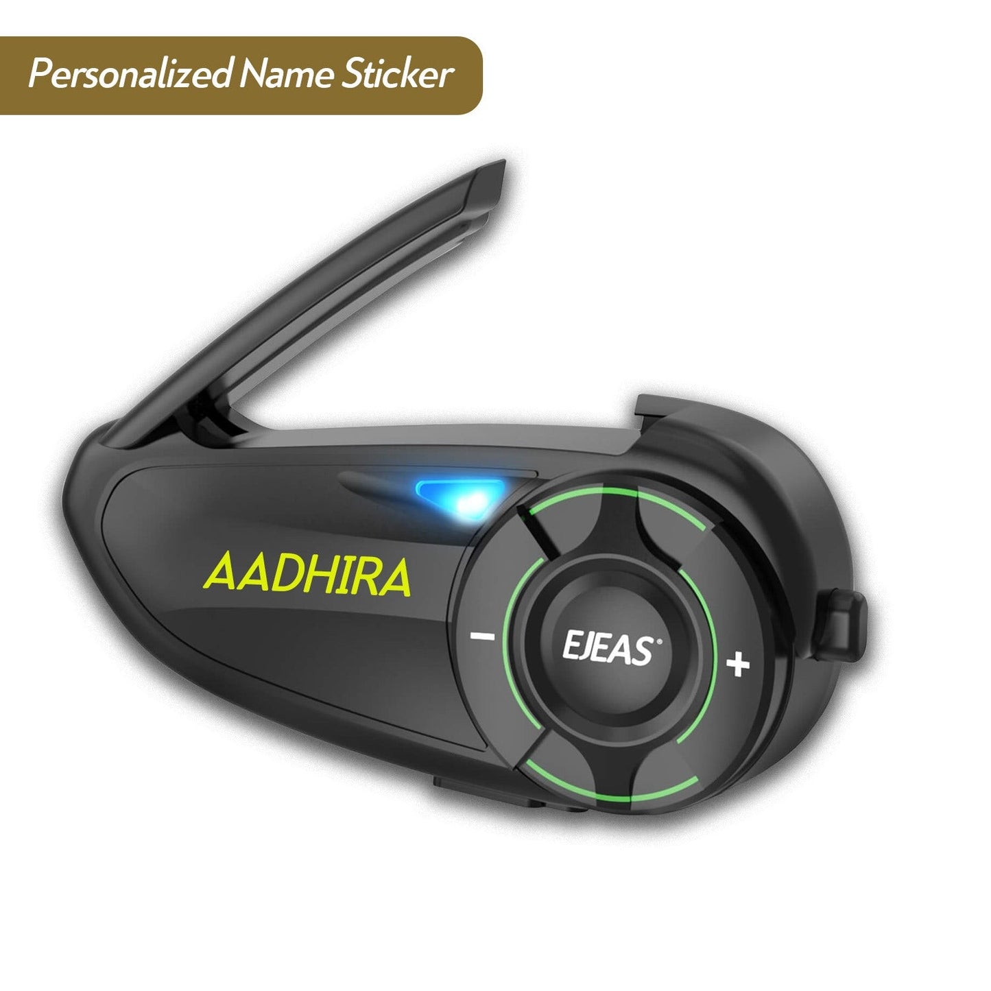 Customize Your Intercom With Name On Ejeas India Q8 5G Mesh Helmet Intercom - Ejeas India