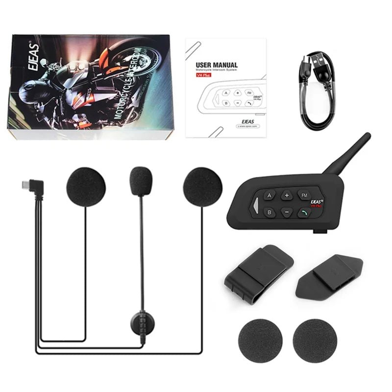 Ejeas V4 Plus Multi Rider Bluetooth Helmet Intercom - Ejeas India