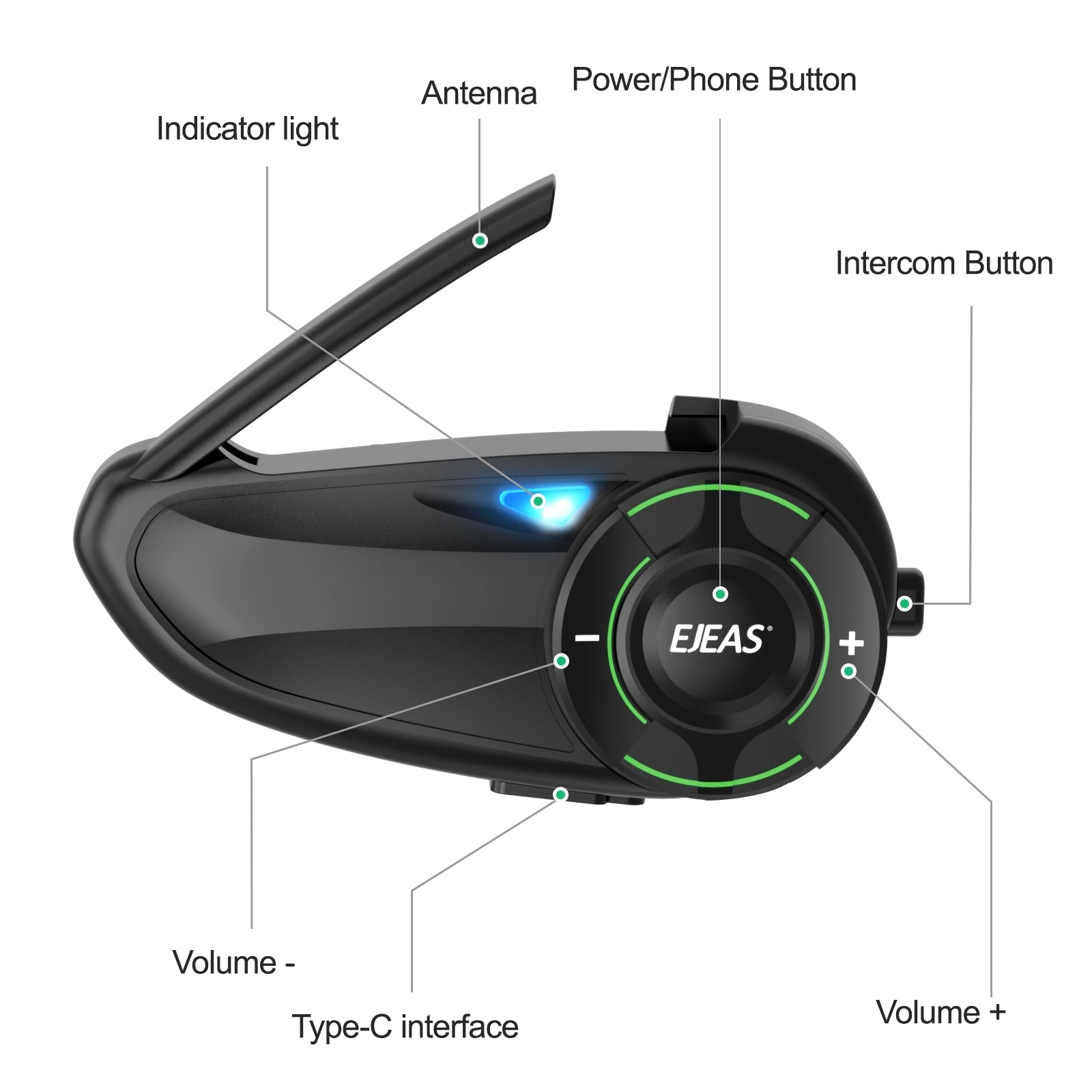 Ejeas Q8 5G Mesh Helmet Intercom Combo - Ejeas India