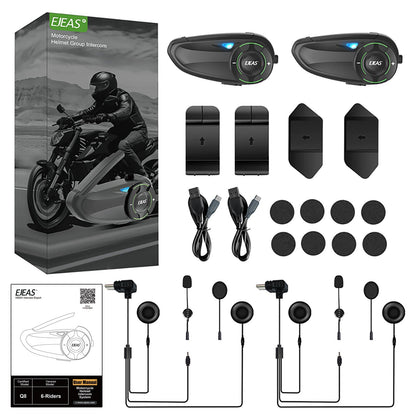 Ejeas Q8 5G Mesh Helmet Intercom Combo - Ejeas India