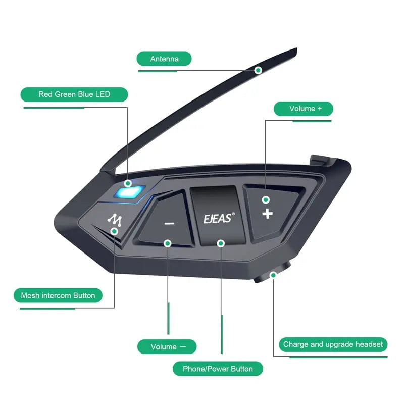 Ejeas MS20 Mesh Helmet Intercom My Store